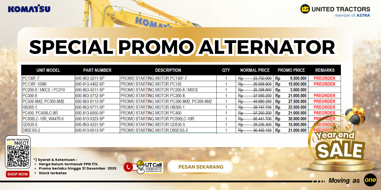 SPECIAL PROMO STARTING MOTOR