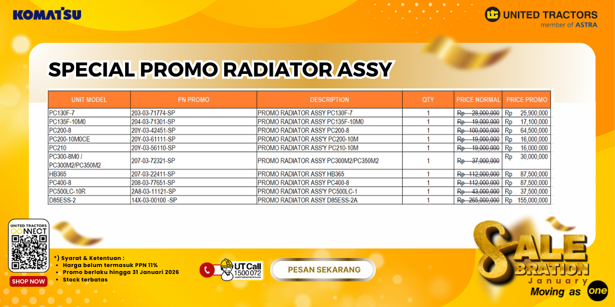 SPECIAL PROMO RADIATOR ASSY