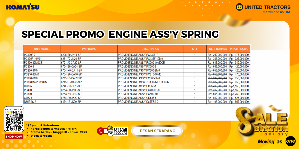 SPECIAL PROMO ENGINE ASSY