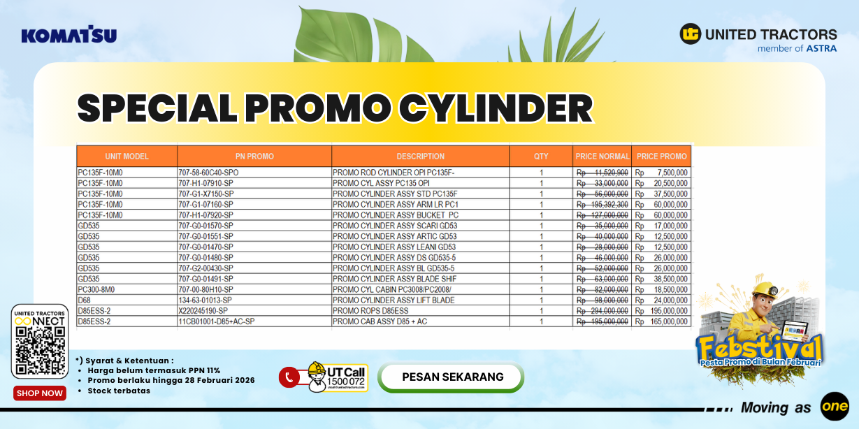 SPECIAL PROMO CYLINDER and CABIN ASSY