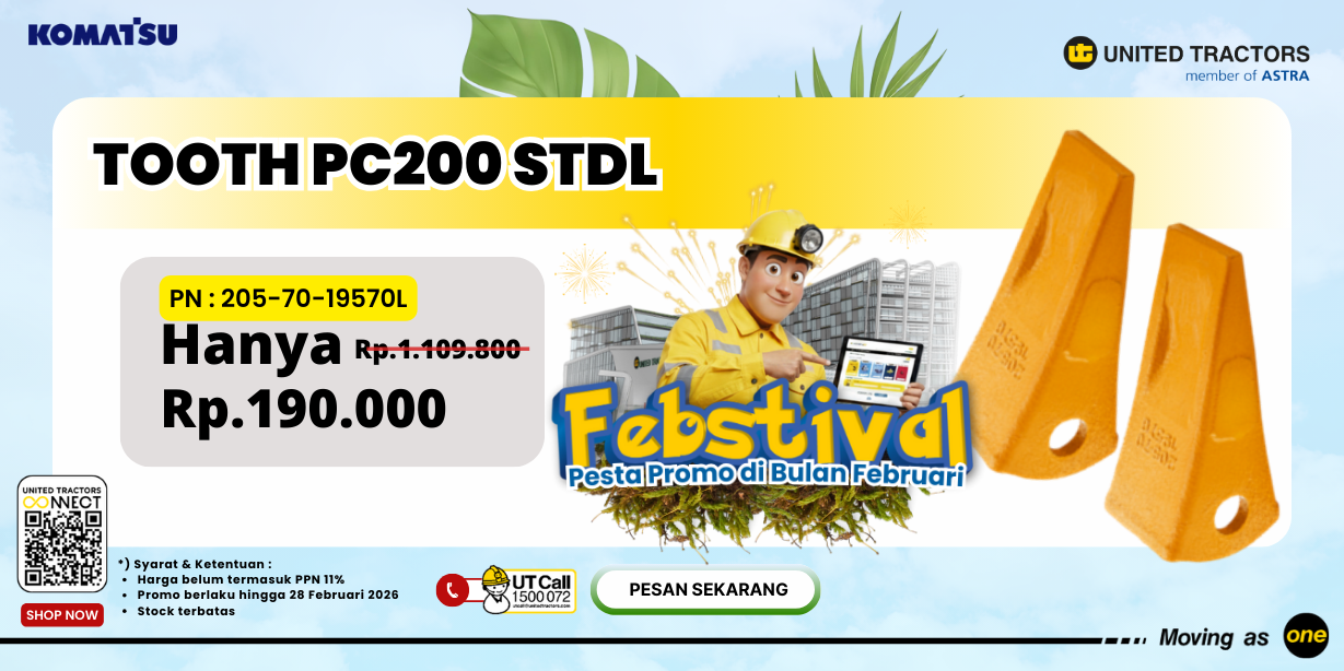 PROMO TOOTH BUCKET PC200 STD